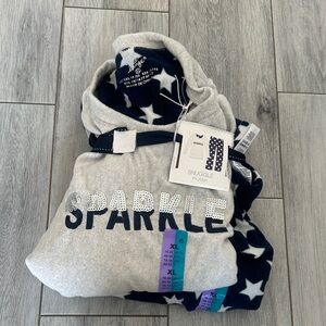 Gray and Navy Pajama Set